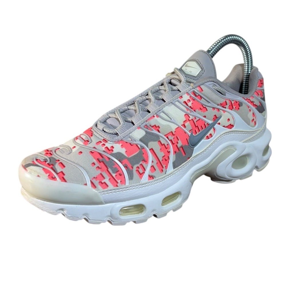 Nike Air Max Plus TN Women Sz 6.5 White Pink AJ8856-100 Running Shoes Sneakers
